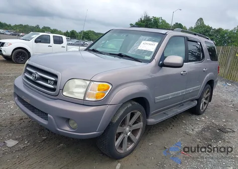 2002 Toyota Sequoia Limited V8 from USA, damaged, VIN 5TDBT48A42S080035